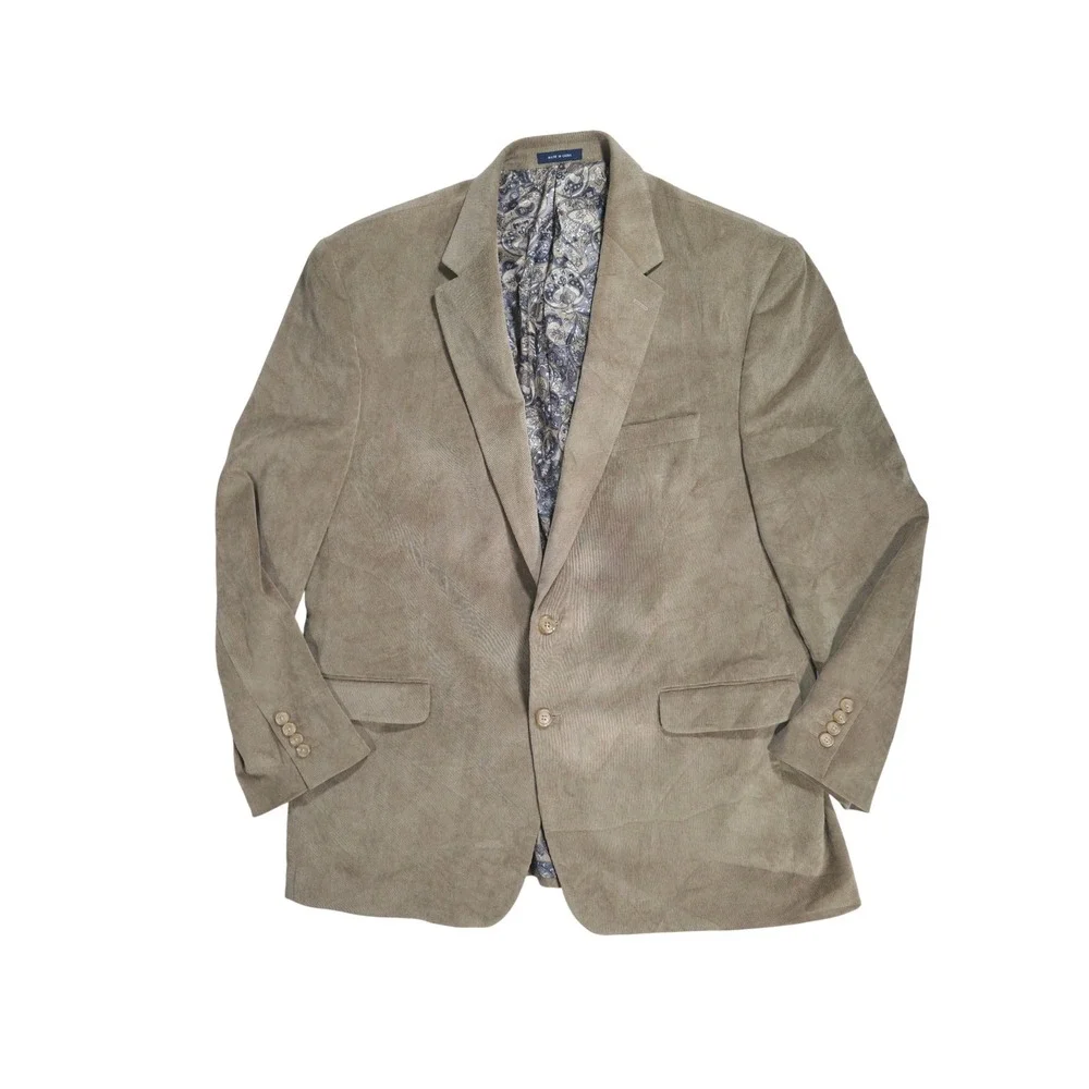 Ralph Lauren Corduroy Blazer 48L Mens Two‎ Button Sport Coat Jacket Holiday Wear
